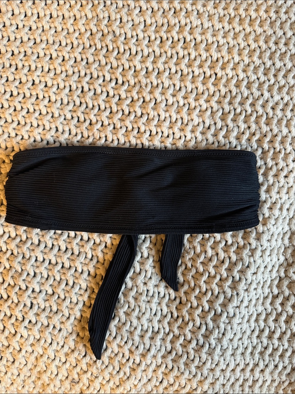 Women’s Black Swim Top with Tie